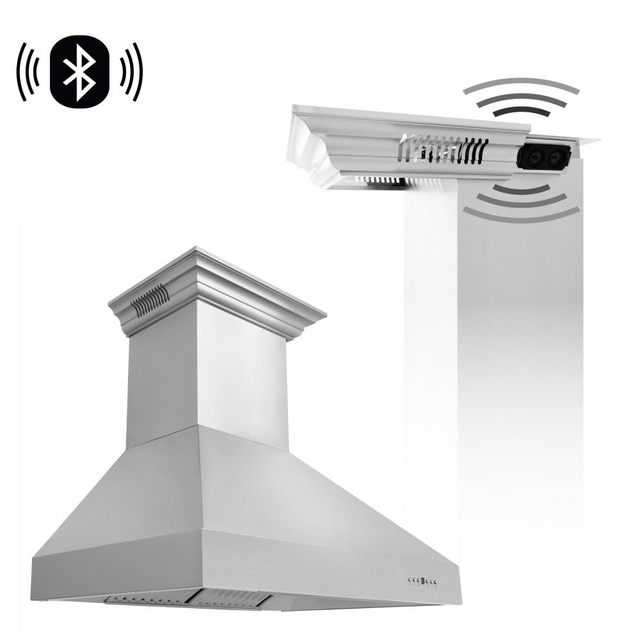 zline-36-in-wall-mount-range-hood-stainless-steel-400-cfm-crownsound-bluetooth-speakers-667crn-bt-36