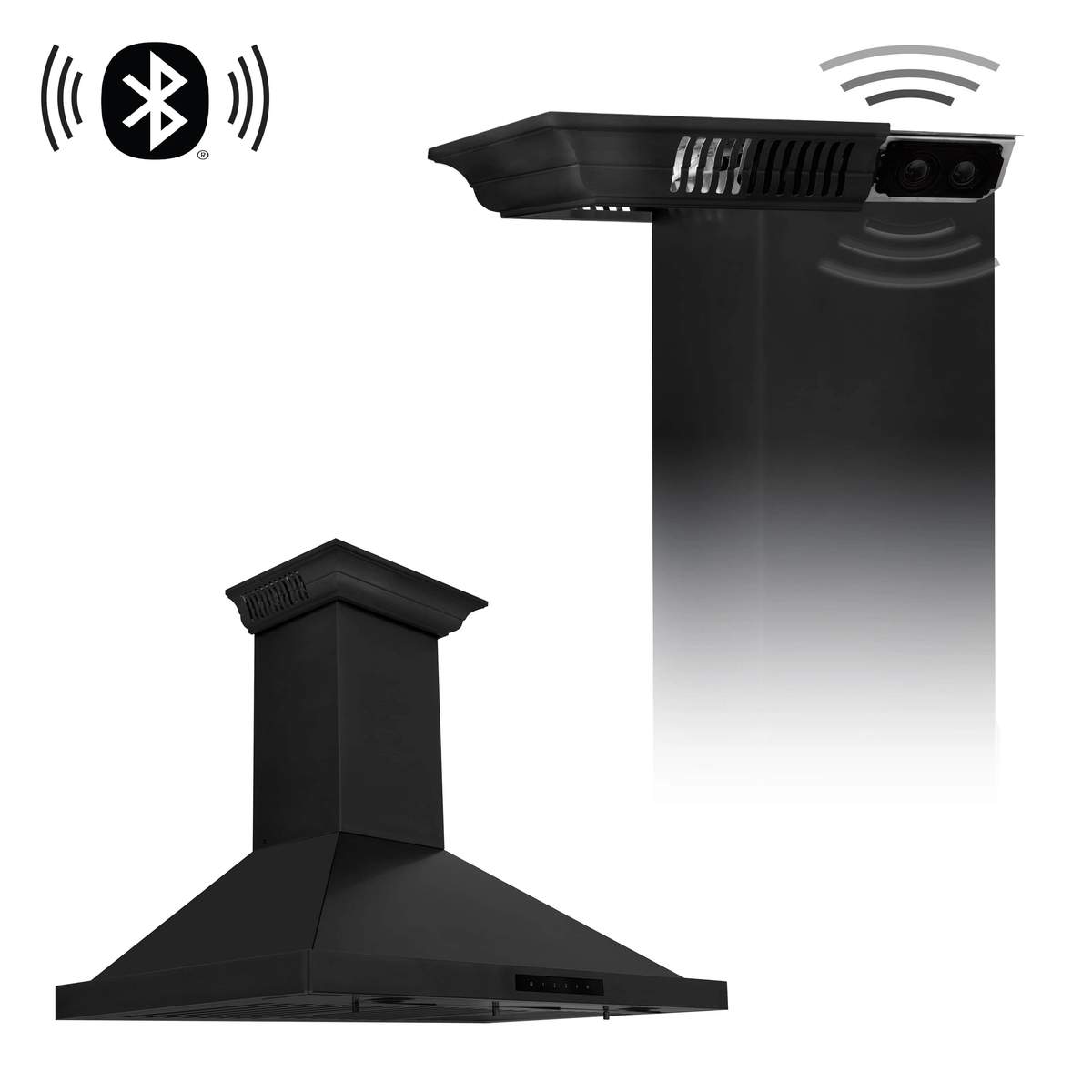 zline-36-in-wall-mount-range-hood-black-stainless-steel-bluetooth-crownsound-built-in-speakers-bskbncrn-bt-36