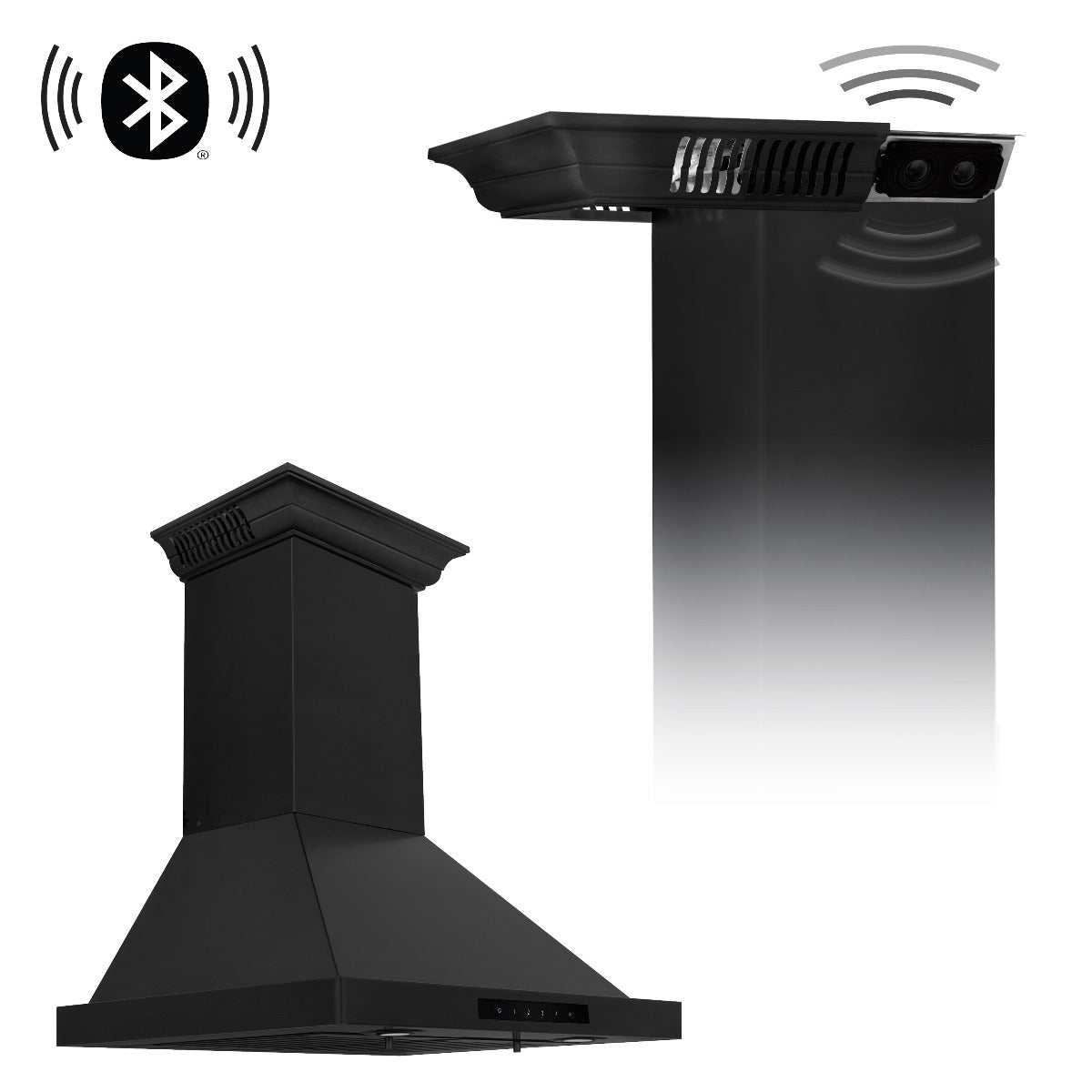zline-24-in-wall-mount-range-hood-black-stainless-steel-bluetooth-crownsound®-400-cfm-bskbncrn-bt-24