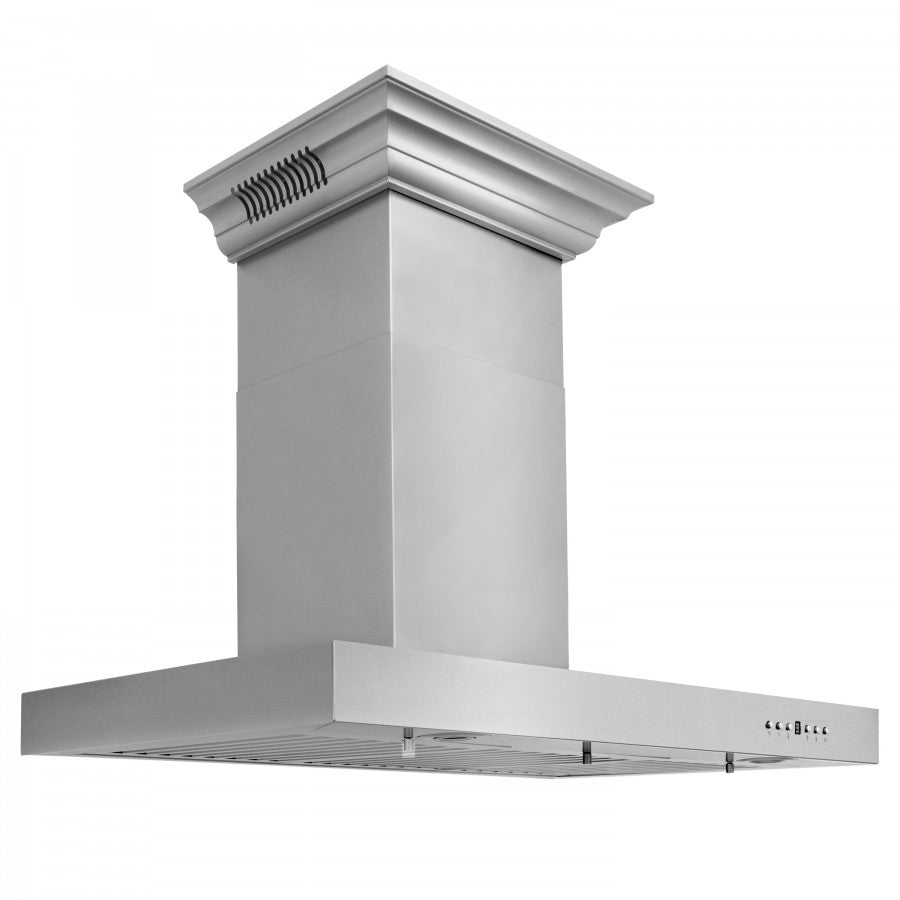zline-42-in-wall-mount-range-hood-400-cfm-stainless-steel-bluetooth-speakers-crownsound®-kecrn-bt-42