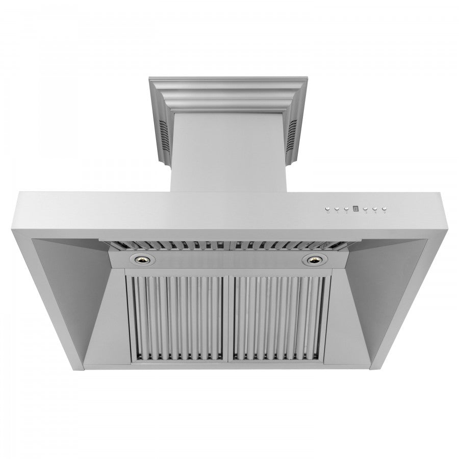 zline-48-in-wall-mount-range-hood-400-cfm-stainless-steel-crownsound-bluetooth-speakers-697crn-bt-48