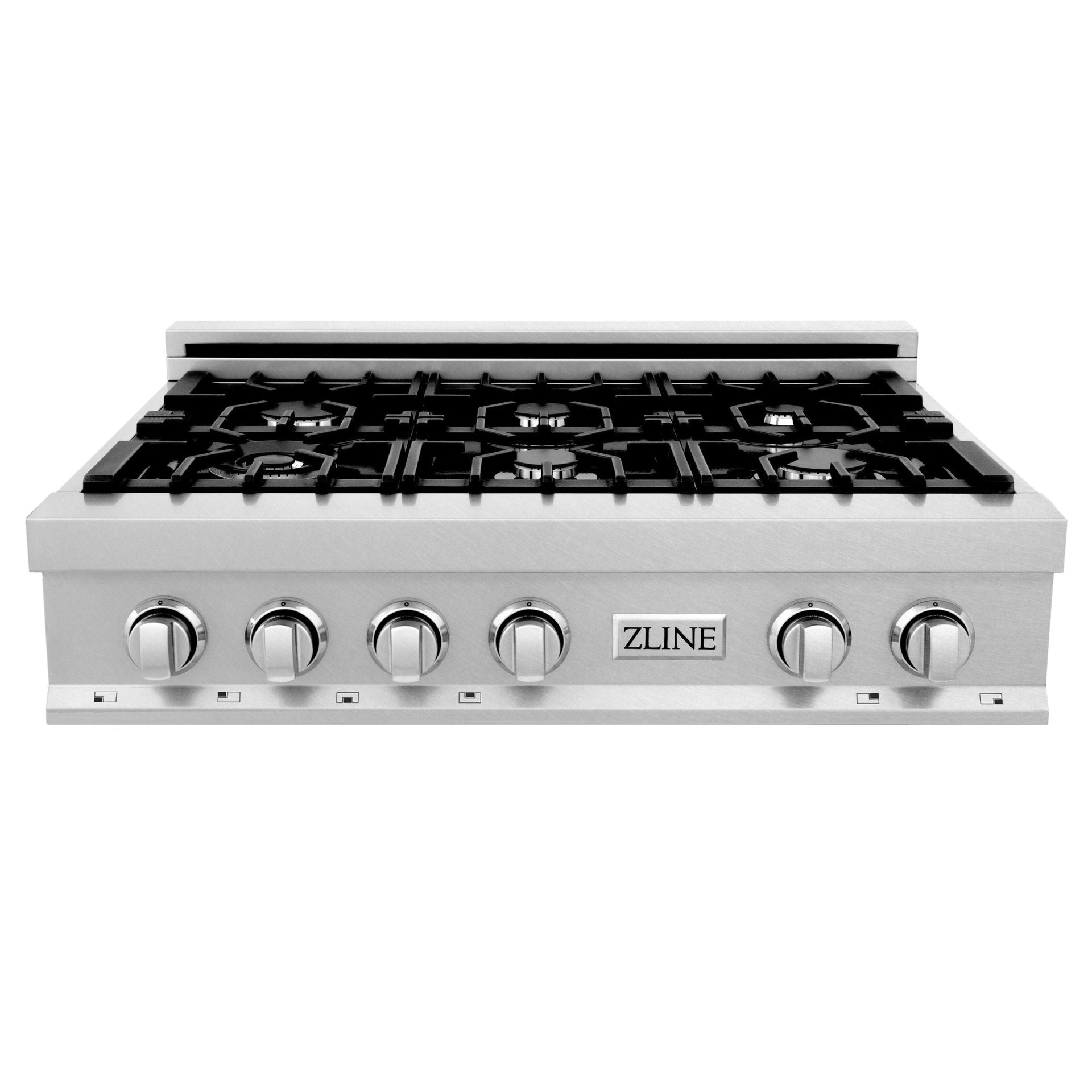 zline-36-legacy-gas-rangetop-with-6-burners-and-porcelain-cooktop-in-satin-stainless-steel-with-griddle-rts-gr-36