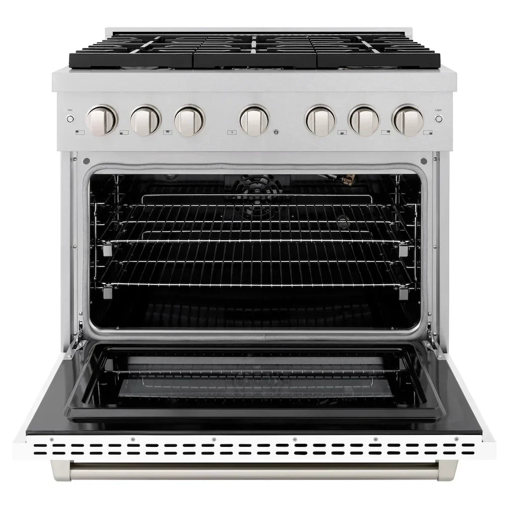 zline-36-in-paramount-gas-range-with-6-burners-5-2-cu-ft-convection-oven-satin-stainless-steel-with-white-matte-door-sgrs-wm-36