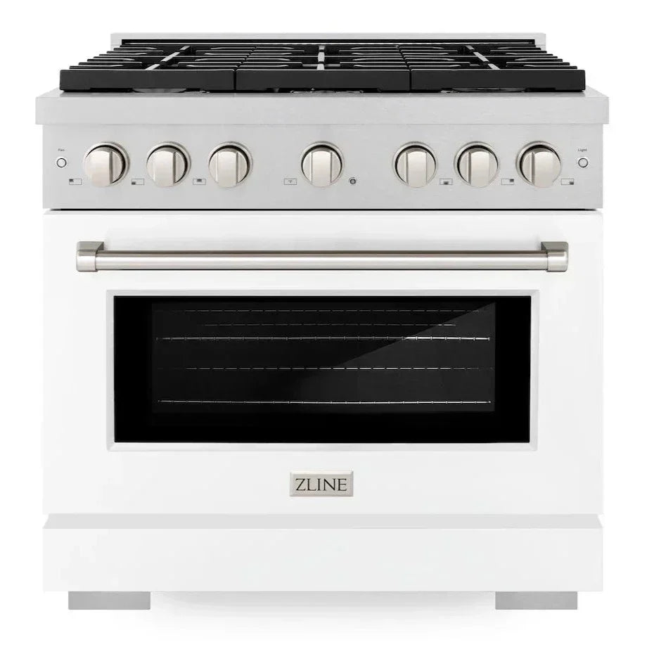 zline-36-in-paramount-gas-range-with-6-burners-5-2-cu-ft-convection-oven-satin-stainless-steel-with-white-matte-door-sgrs-wm-36