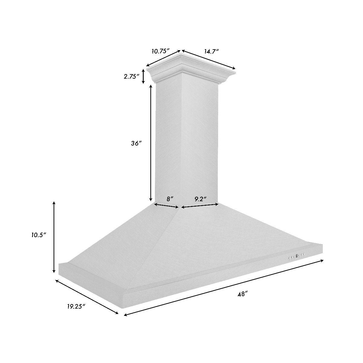 zline-48-inch-wall-mount-range-hood-convertible-vent-satin-stainless-steel-designer-series-8kbs-48