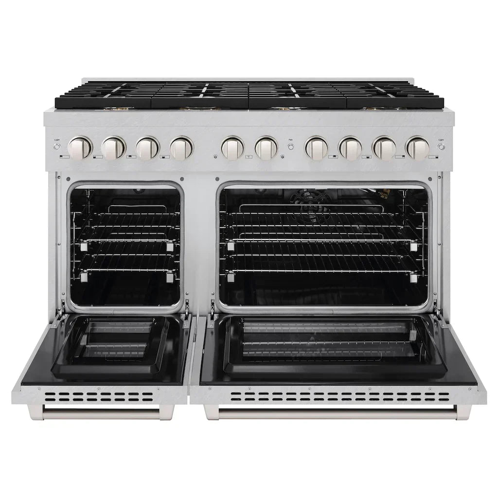 zline-48-in-6-7-cu-ft-paramount-double-oven-gas-range-with-8-brass-burners-in-satin-stainless-steel-sgrs-br-48
