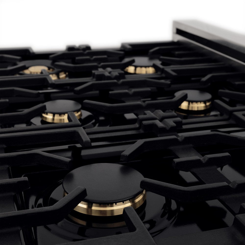 zline-kitchen-and-bath-autograph-edition-30-in-dual-fuel-range-4-0-cu-ft-electric-convection-oven-4-gas-burners-white-matte-door-with-gold-accents-model-raz-wm-30-g