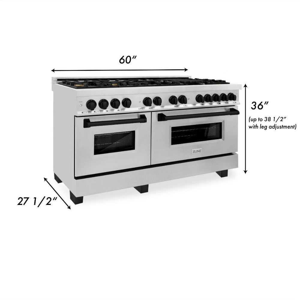 zline-autograph-edition-60-inch-dual-fuel-range-with-7-4-cu-ft-electric-convection-oven-stainless-steel-with-black-matte-accents-model-raz-60-mb