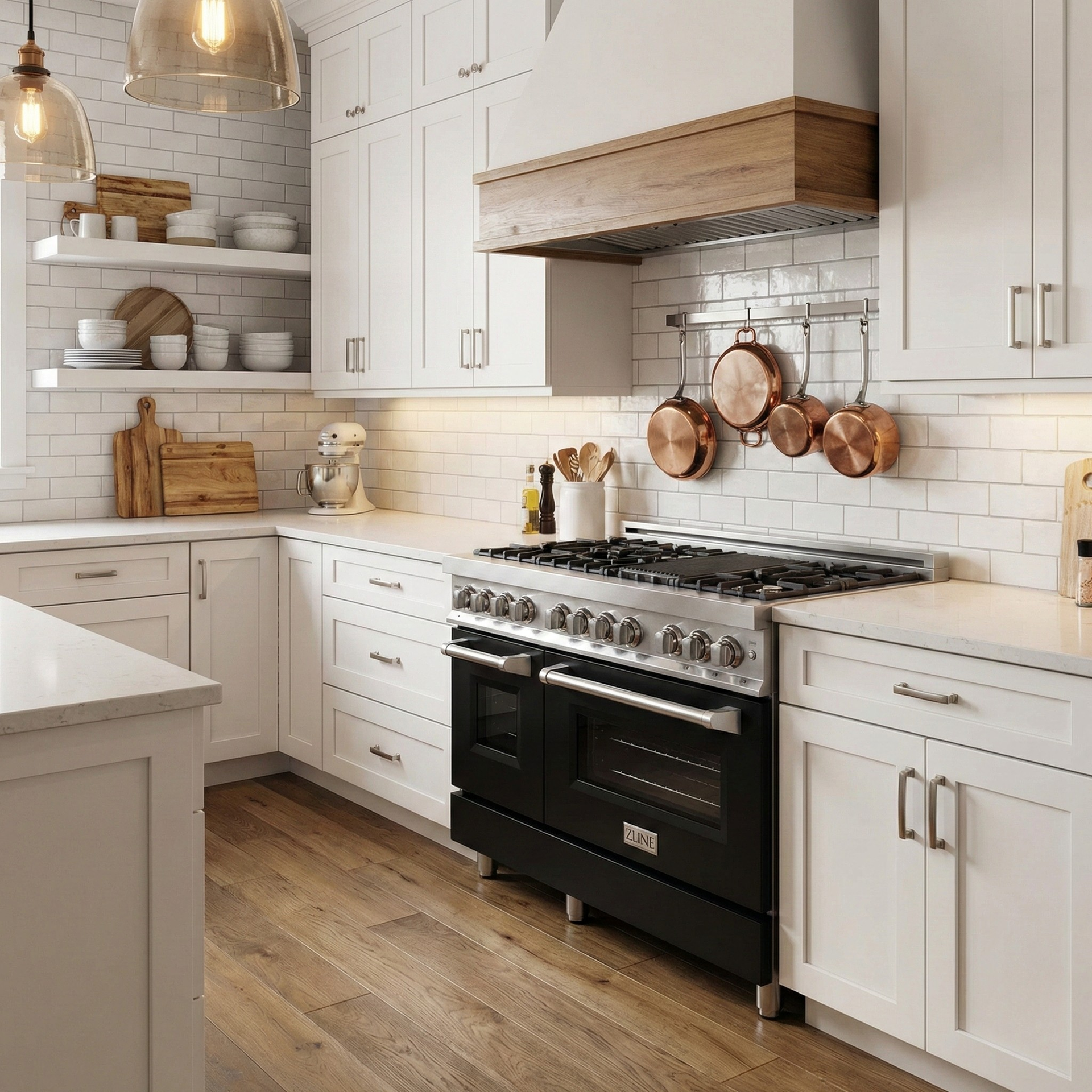 zline-48-inch-professional-gas-range-with-electric-oven-7-burners-6-0-cu-ft-stainless-steel-with-matte-black-accents-model-ra-blm-48