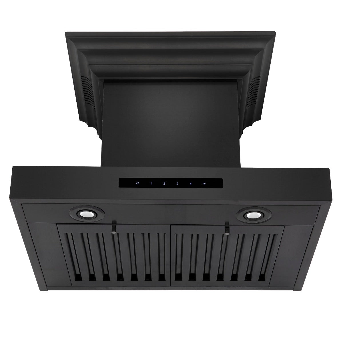 zline-24-in-wall-mount-range-hood-400-cfm-black-stainless-steel-with-crownsound-bluetooth-speakers-bskencrn-bt-24