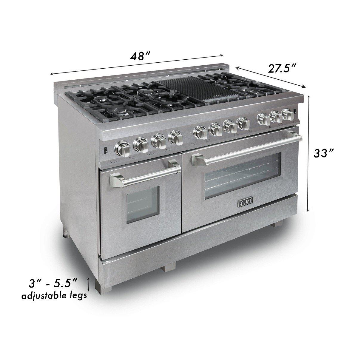 zline-48-in-legacy-dual-fuel-range-6-0-cu-ft-7-burner-gas-cooktop-double-electric-ovens-satin-stainless-steel-with-red-gloss-doors-ras-rg-48
