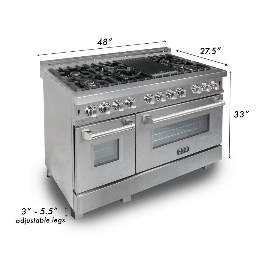 zline-48-in-legacy-dual-fuel-range-7-burner-gas-cooktop-2-electric-ovens-6-0-cu-ft-satin-stainless-steel-with-white-matte-doors-ras-wm-48