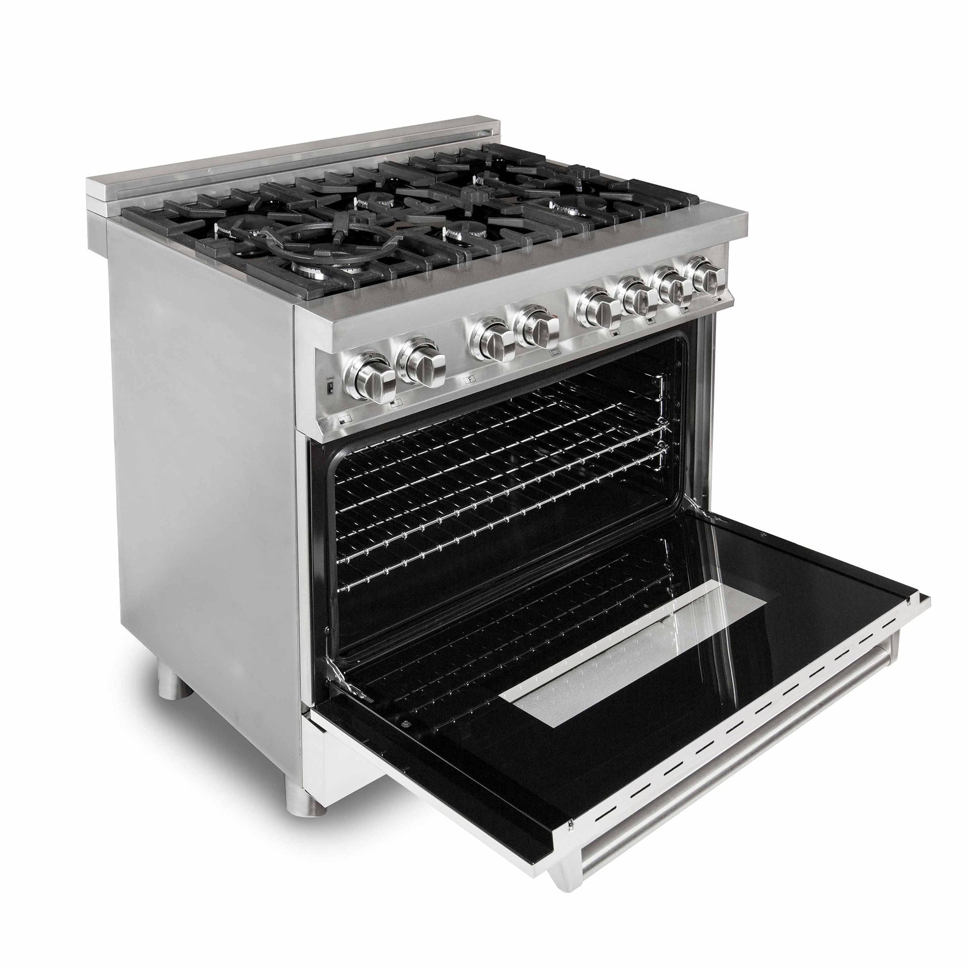 zline-36-inch-dual-fuel-professional-range-with-6-gas-burners-electric-convection-oven-white-matte-door-stainless-steel-model-ra-wm-36