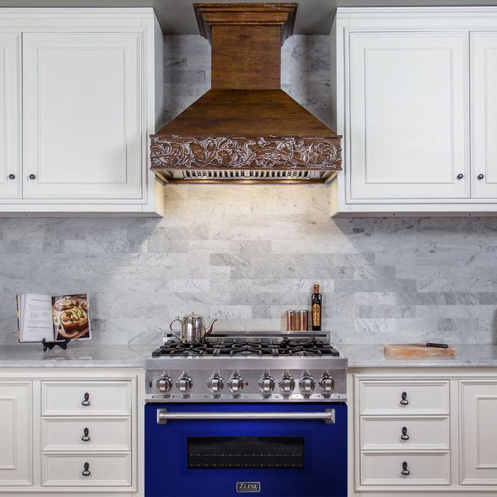zline-36-in-dual-fuel-range-with-6-gas-burners-and-electric-convection-oven-in-stainless-steel-with-blue-gloss-door-ra-bg-36