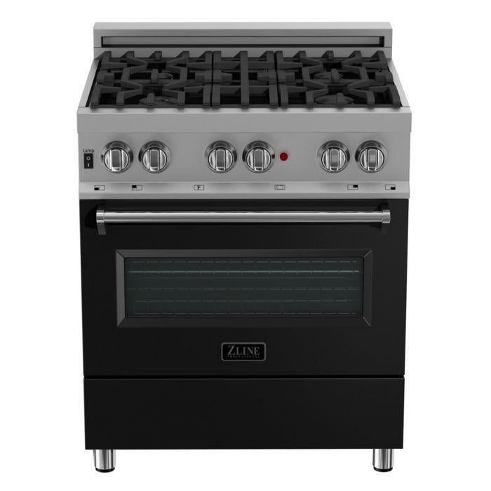 zline-legacy-30-inch-dual-fuel-range-with-4-burner-gas-cooktop-4-0-cu-ft-electric-convection-oven-satin-stainless-steel-with-black-matte-door-ras-blm-30