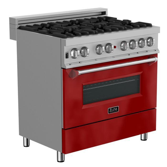 zline-legacy-36-dual-fuel-range-4-6-cu-ft-6-burner-gas-cooktop-electric-convection-oven-satin-stainless-steel-with-red-gloss-door-ras-rg-36