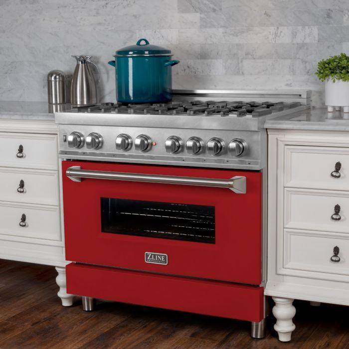 zline-36-in-legacy-dual-fuel-range-4-6-cu-ft-6-burner-gas-cooktop-electric-convection-oven-satin-stainless-steel-with-red-matte-door-ras-rm-36