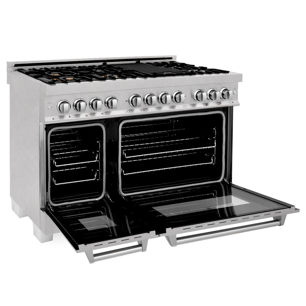 zline-48-in-dual-fuel-range-with-6-sealed-brass-burners-double-electric-convection-ovens-satin-stainless-steel-door-6-0-cu-ft-total-capacity-ras-sn-br-48