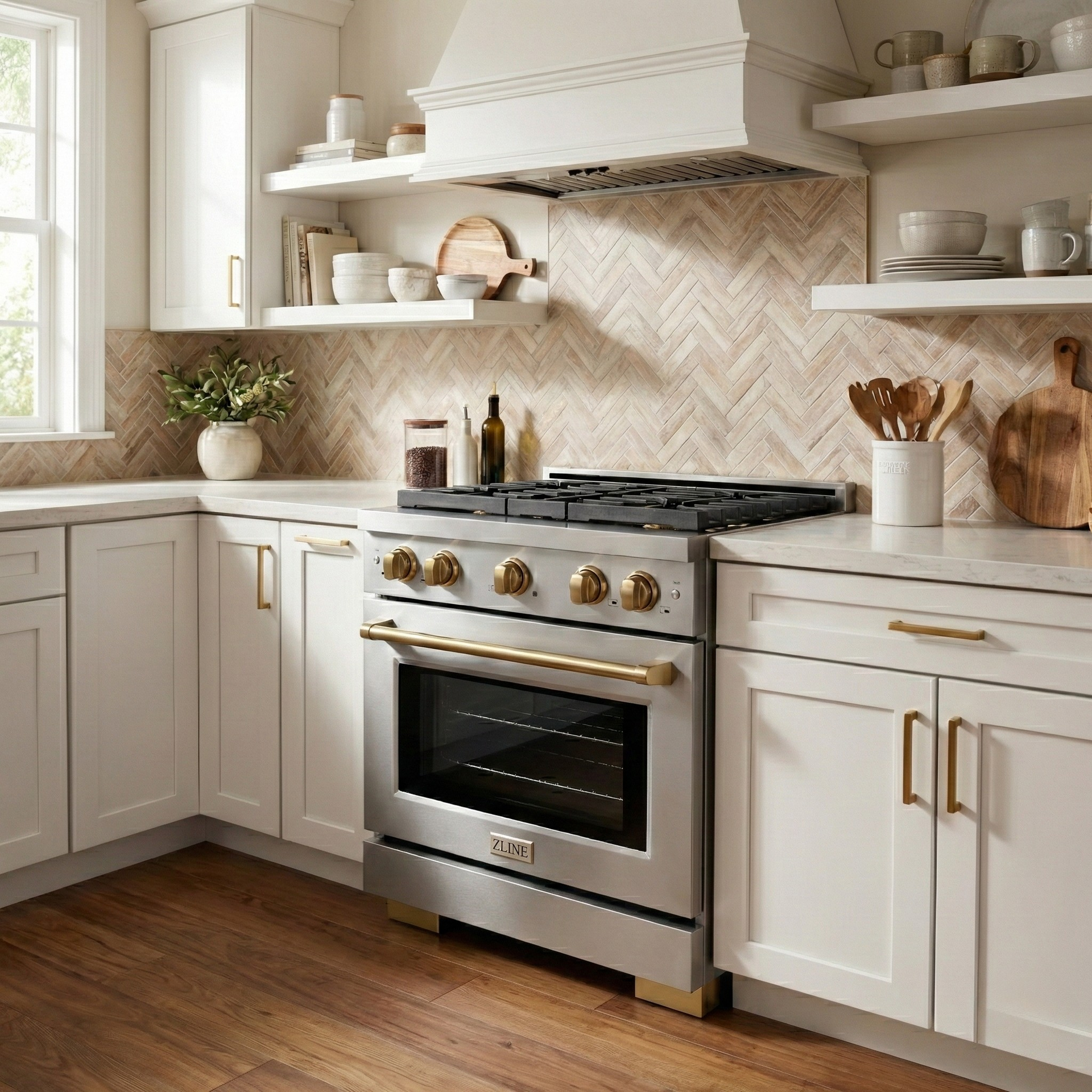zline-autograph-edition-30-in-paramount-dual-fuel-range-4-burners-4-2-cu-ft-electric-convection-oven-stainless-steel-with-champagne-bronze-accents-sdrz-30-cb