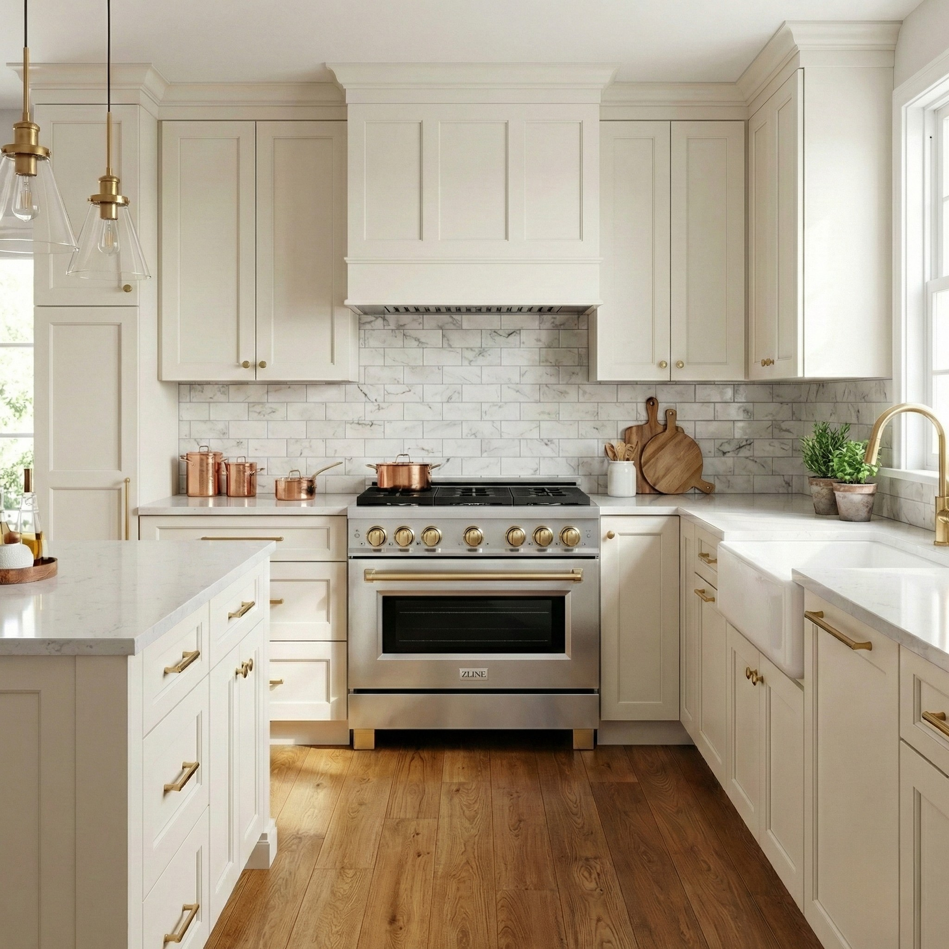 zline-autograph-edition-36-in-dual-fuel-range-with-6-gas-burners-and-electric-convection-oven-5-2-cu-ft-stainless-steel-with-polished-gold-accents-sdrz-36-g